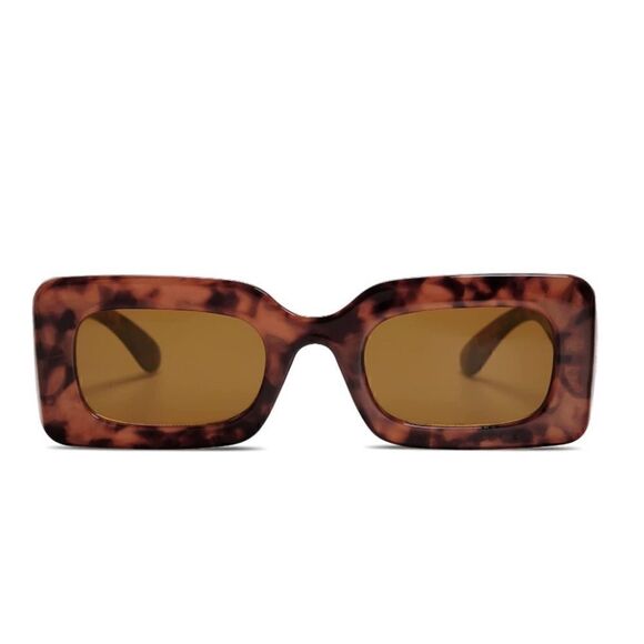 Tortoise Chunky Square Sunglasses  